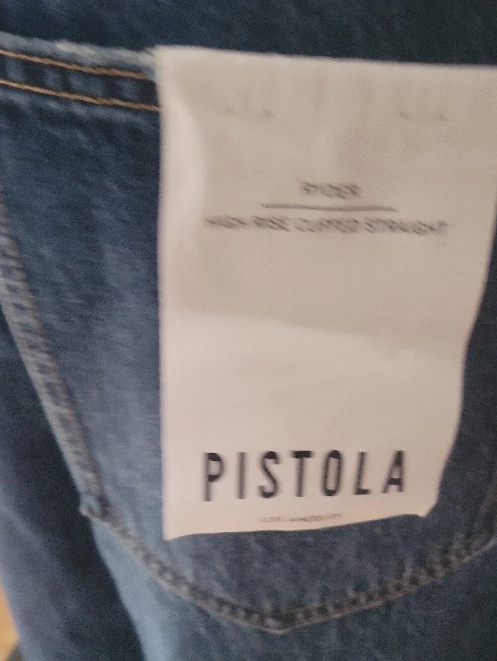Pistola Ryder High Rise Cuffed Straight Jean In Fulton - Picture 4 of 16